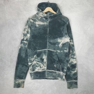 Fallen Hoodie Mens Medium Blue Space Dye Zip Skateboard Apparel Sweatshirt Y2K